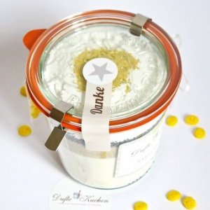 Backmischung im Weckglas Zitronen-Mohn-K