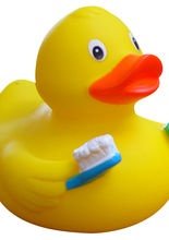 Badeente Zahnbürste