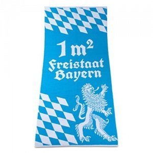 Badetuch "1 qm Freistaat Bayern"