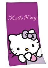 Badetuch Hello Kitty Lizenzware lila