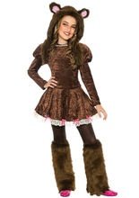 Bär-Kinderkostüm für Mädchen braun