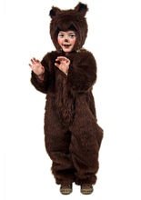 Bär Plüschoverall Kinderkostüm braun
