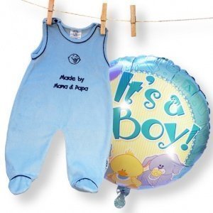 Ballon-Set Babyboy und Strampler