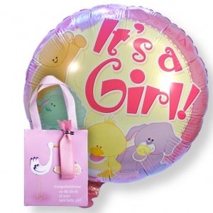 Ballon-Set Babygirl und Strampler