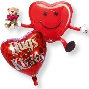 Ballon-Set Hugs & Roses