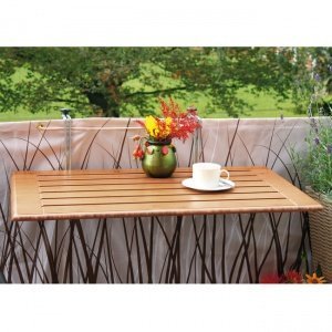 Bambus-Balkonklapptisch 40x60 cm