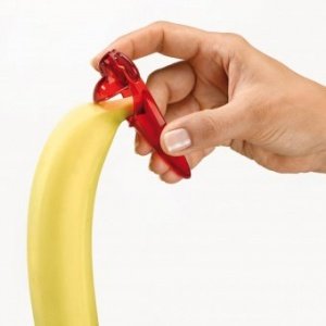 Bananenschäler Fips transparent rot