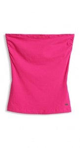 Bandeau-Top aus Baumwoll-Stretch