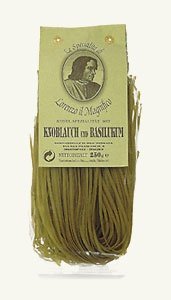 Bandnudel mit Knoblauch und Basilikum, 2