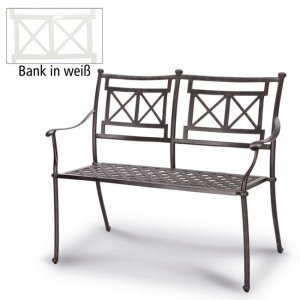 Bank Antigua 2-Sitzer weiss