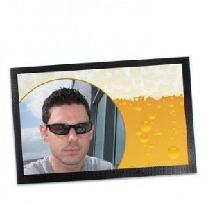 Barmatte mit Foto - Barmatte