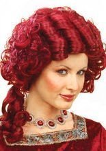 Barock Perücke, burgund