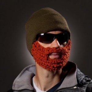 Bartm?tze dark olive/burnt pumkin