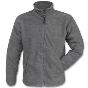 Basic Fleece Jacke grau