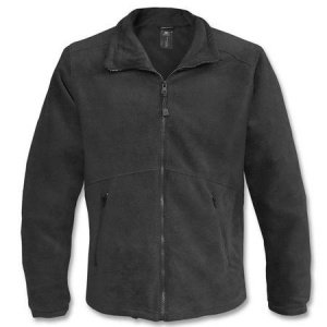 Basic Fleece Jacke schwarz