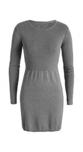 Basic Kleid aus Baumwollstrick