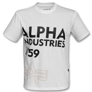 Basic T Print 13 weiss