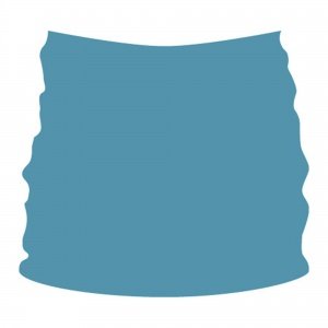 Bauchbinde gerafft blau