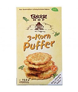 Bauckhof Naturkost Bio 3-Korn-Puffer glu