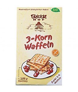 Bauckhof Naturkost Bio 3-Korn-Waffeln gl
