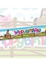 Bauernhof Kinderparty Happy Birthday Ban