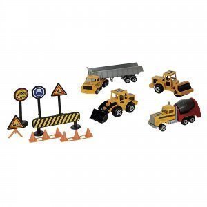 Baumaschinen-Set, metall