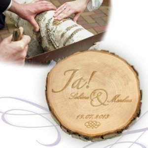 Baumscheibe zur Hochzeit - personalisier