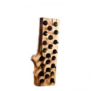 Baumstamm-Weinregal Modul 2, Pinie, H120