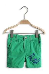 Baumwoll Canvas Shorts mit Verstellbund