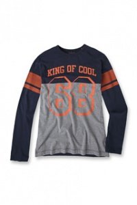 Baumwoll Jersey Colourblock T-Shirt