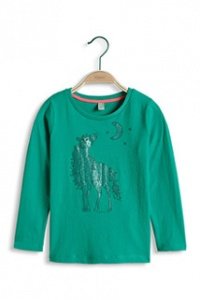 Baumwoll Jersey Glitter Print Longsleeve