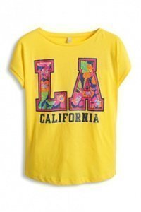 Baumwoll Jersey Glitter Print T-Shirt