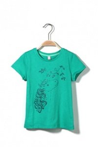 Baumwoll Jersey Glitter Print  T-Shirt