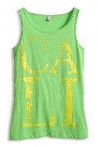 Baumwoll Jersey Glitter Print Tank