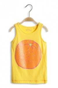 Baumwoll Jersey Glitter-Print Tank