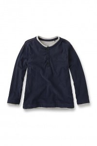 Baumwoll-Jersey Henley