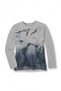 Baumwoll Jersey Langarmshirt