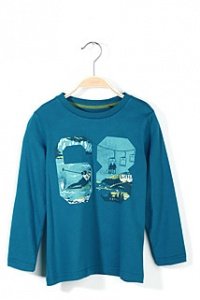 Baumwoll Jersey Langarmshirt