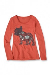 Baumwoll Jersey Langarmshirt