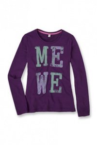 Baumwoll Jersey Langarmshirt