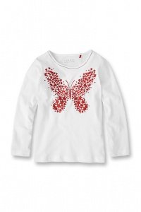 Baumwoll Jersey Langarmshirt