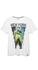 Baumwoll Jersey Print T-Shirt