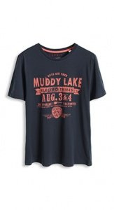 Baumwoll Jersey Print T-Shirt