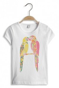 Baumwoll Jersey Print T-Shirt