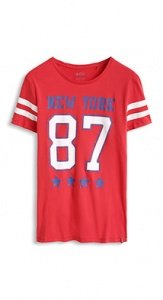 Baumwoll Jersey Print T-Shirt