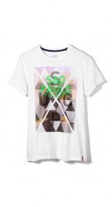 Baumwoll Jersey Print T-Shirt