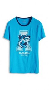 Baumwoll Jersey Print T-Shirt