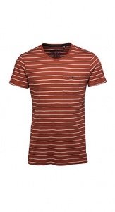 Baumwoll Jersey Ringel T-Shirt