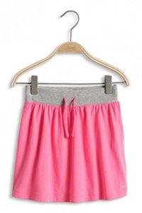 Baumwoll Jersey Rock mit Rippbund