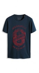 Baumwoll Jersey Rundhals T-Shirt